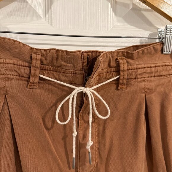 Paige Burt Orange Shorts Size 32 EUC w/ Drawstring and Button Zip Closure - Picture 4 of 8